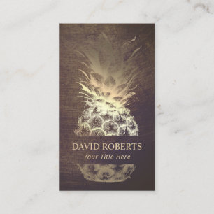 Gold Pineapple Event Planning Catering Visitekaartje