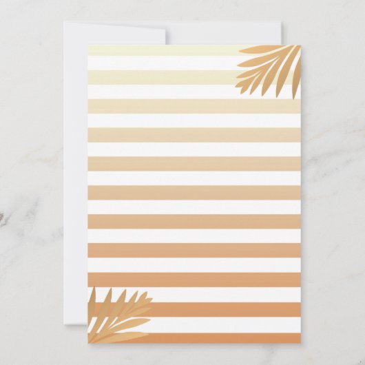 Gold Pineapple Home Sweet Home Housewarming Party Kaart (Achterkant)