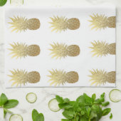 Gold Pineapple Kitchen Towel Theedoek (Gevouwen)