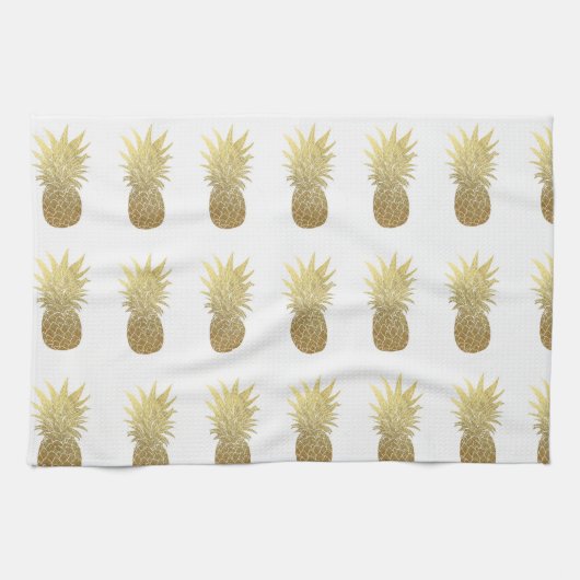 Gold Pineapple Kitchen Towel Theedoek (Horizontaal)