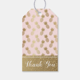 Gold Pineapple Pattern Cadeaulabel