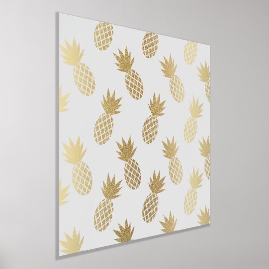 Gold Pineapple Pattern Folie Afdrukken (Laagn)