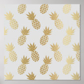 Gold Pineapple Pattern Folie Afdrukken (Voorkant)