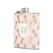 Gold Pineapple Pattern Heupfles (Links)