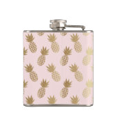Gold Pineapple Pattern Heupfles (Achterkant)
