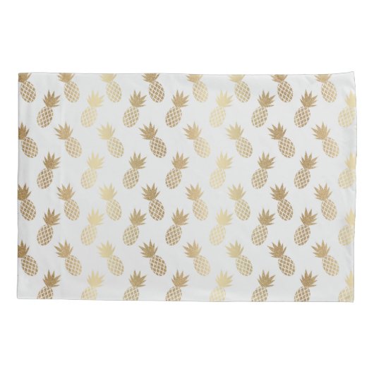 Gold Pineapple Pattern Kussensloop (Achterkant)