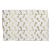 Gold Pineapple Pattern Kussensloop (Voorkant)