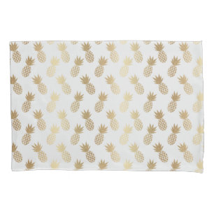 Gold Pineapple Pattern Kussensloop