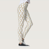 Gold Pineapple Pattern Leggings (Rechts)