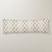 Gold Pineapple Pattern Lichaamskussen (Achterkant)