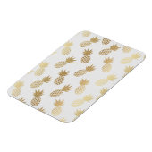Gold Pineapple Pattern Magneet (Linkerzijde)
