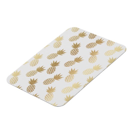Gold Pineapple Pattern Magneet (Linkerzijde)