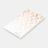 Gold Pineapple Pattern Post-it® Notes (Schuin)