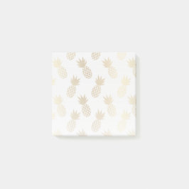 Gold Pineapple Pattern Post-it® Notes