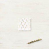 Gold Pineapple Pattern Post-it® Notes (Op bureau)
