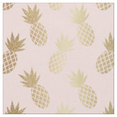 Gold Pineapple Pattern Stof (Close Up)