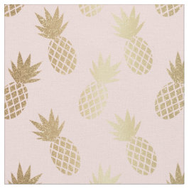 Gold Pineapple Pattern Stof