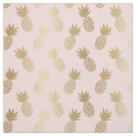 Gold Pineapple Pattern Stof
