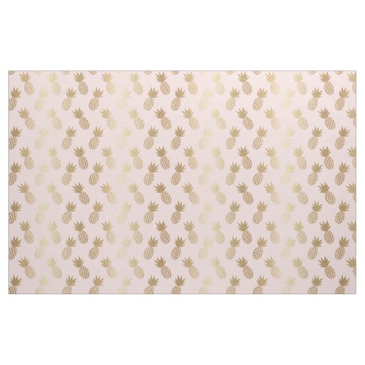 Gold Pineapple Pattern Stof (Fat Quarter)