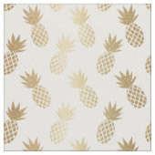 Gold Pineapple Pattern Stof (Close Up)