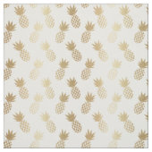 Gold Pineapple Pattern Stof (Swatch)