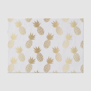 Gold Pineapple Pattern Tissuepapier