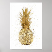 Gold Pineapple Poster (Voorkant)