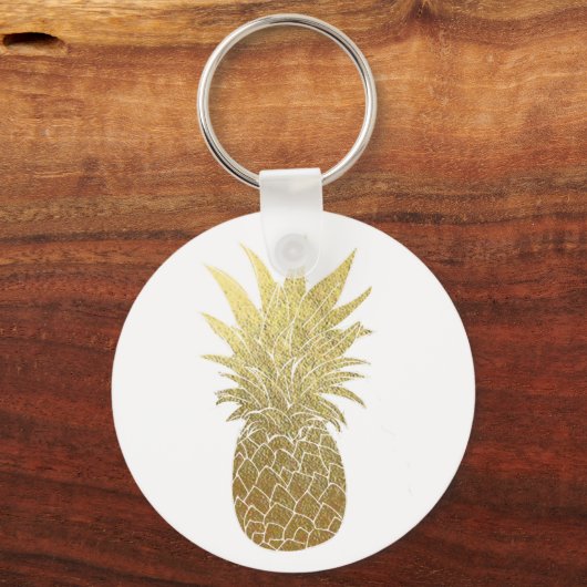 Gold Pineapple Sleutelhanger (Voorkant)