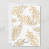 Gold Pinecones en Pine Needles Holiday Feestdagenkaart (Achterkant)