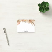 Gold Pink Boho Pampas Grass Post-it® notes (Kantoor)