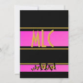 Gold Pink Butterfly 50 en Fabulous 50th Birthday Kaart (Achterkant)