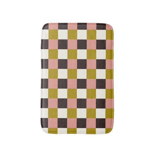 Gold Pink Chocolade Ivory Badmat (Voorkant Verticaal)