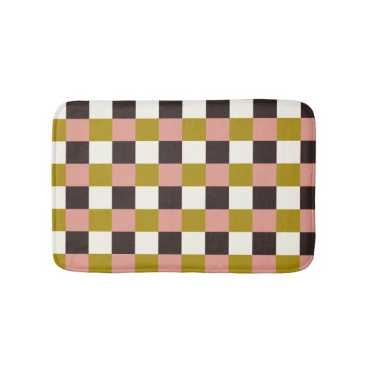 Gold Pink Chocolade Ivory Badmat (Voorkant)
