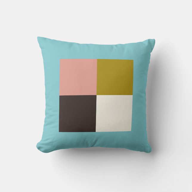 Gold Pink Chocolade Ivory Kussen (Voorkant)