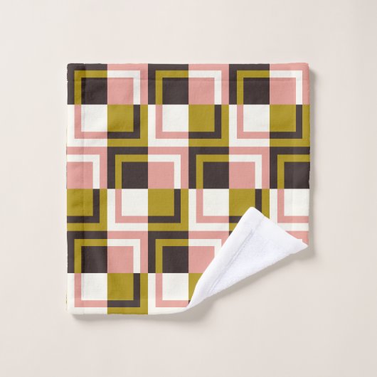 Gold Pink Chocolade Ivory Pset Bad Handdoek (Wasdoekje)