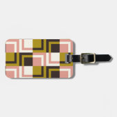 Gold Pink Chocolade Ivory Pset Bagagelabel (Voorkant horizontaal)