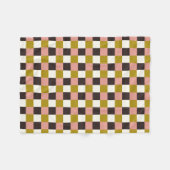 Gold Pink Chocolade Ivory Pset Fleece Deken (Voorkant (Horizontaal))