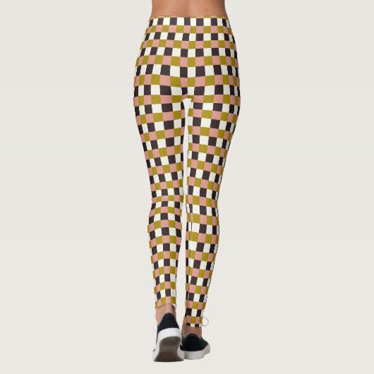 Gold Pink Chocolade Ivory Pset Leggings (Achterkant)