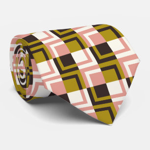 Gold Pink Chocolade Ivory Pset Stropdas