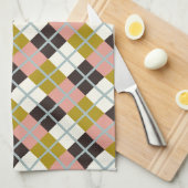 Gold Pink Chocolade Ivory Pset Theedoek (Quarter Fold)