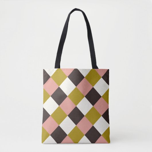 Gold Pink Chocolade Ivory Pset Tote Bag (Voorkant)