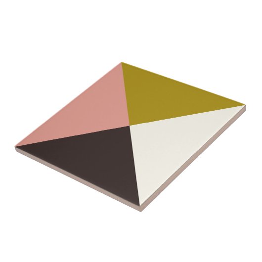 Gold Pink Chocolade Ivory Tegeltje (Zijkant)