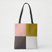Gold Pink Chocolade Ivory Tote Bag (Voorkant)