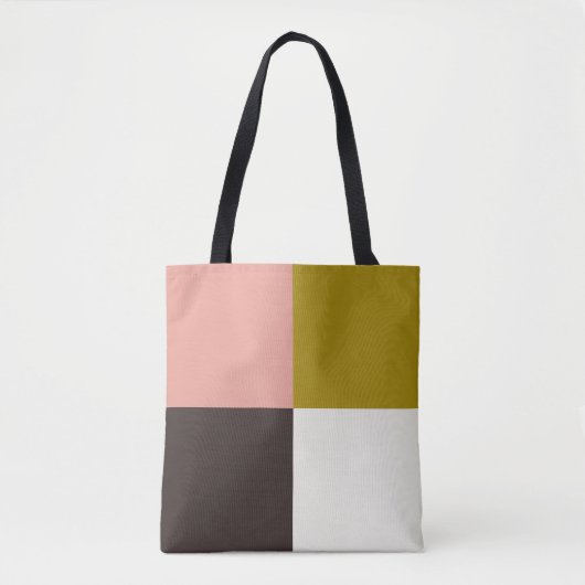 Gold Pink Chocolade Ivory Tote Bag (Voorkant)