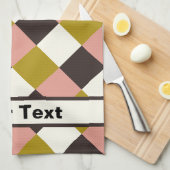 Gold Pink Chocolate Ivory Pset - op maat Theedoek (Quarter Fold)