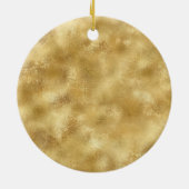Gold Pink Confetti Glitter - Aangepast Keramisch Ornament (Achterkant)