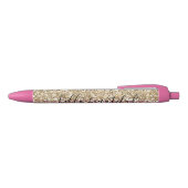 Gold Pink Confetti Glitter - Aangepast Zwarte Inkt Pen (Bovenkant)