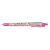 Gold Pink Confetti Glitter - Aangepast Zwarte Inkt Pen (Bodem)