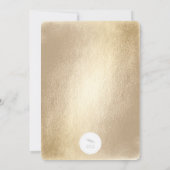 Gold Pink Confetti Stars Nieuwjaar Kaart (Achterkant)