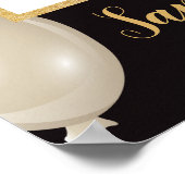 Gold Pink en Black Birthday Photo Prop Lijst Poster (Hoek)